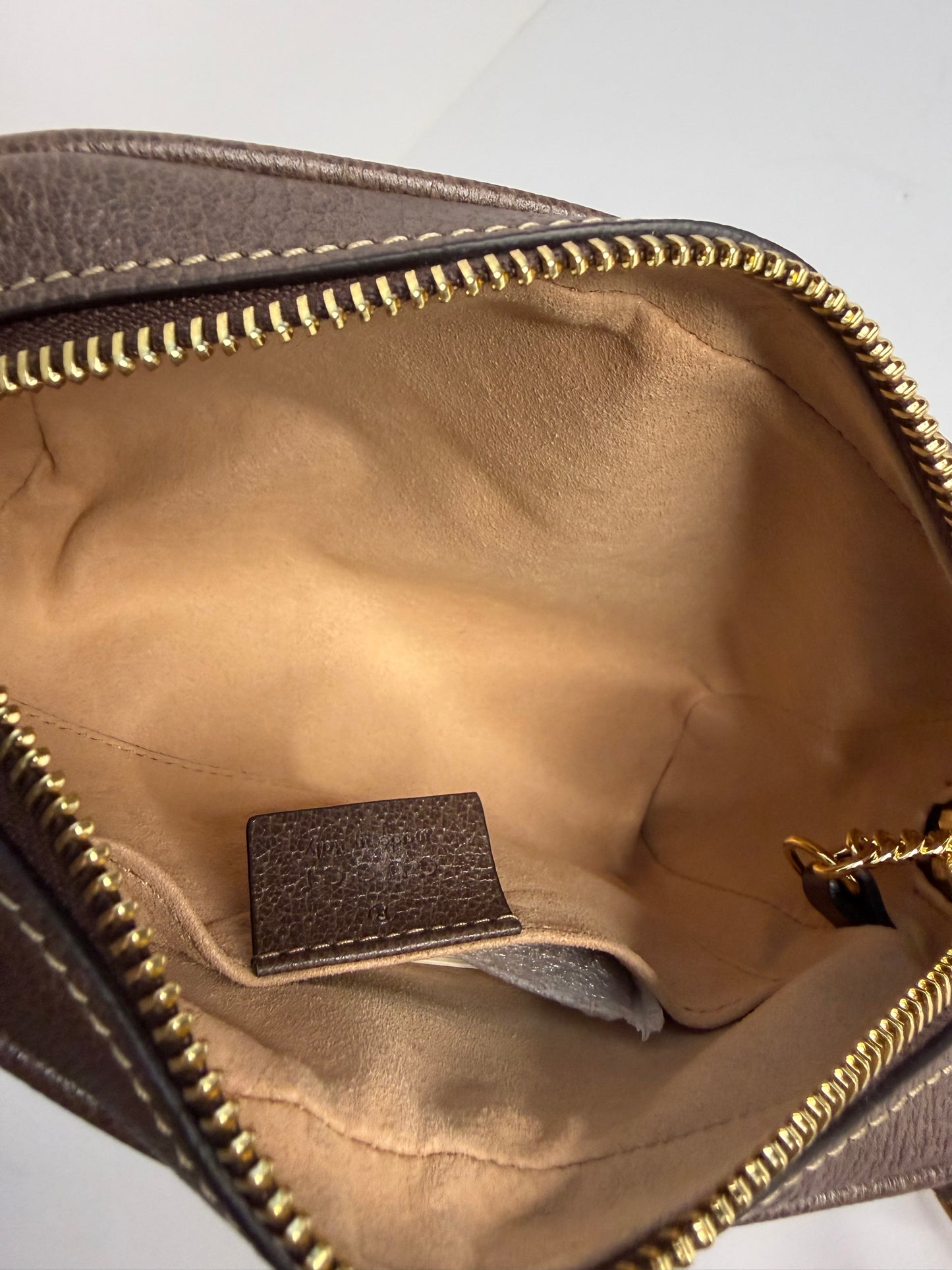Pre-owned Gucci GG Ophidia mini beige crossbody