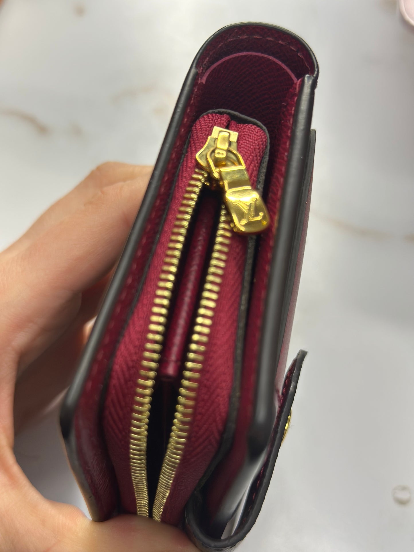 Pre-owned Louis Vuitton monogram canvas Juliette, compact wallet