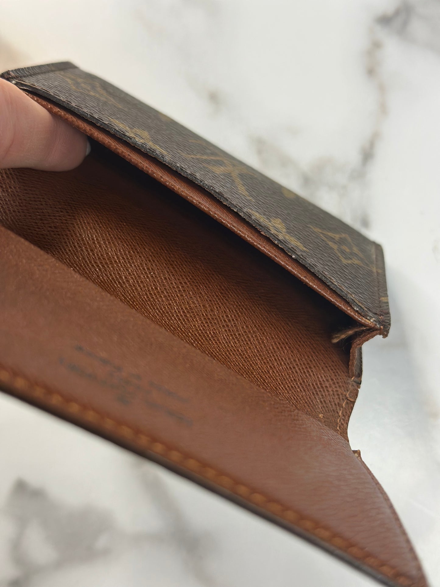 Pre-owned Louis Vuitton monogram canvas business card holder