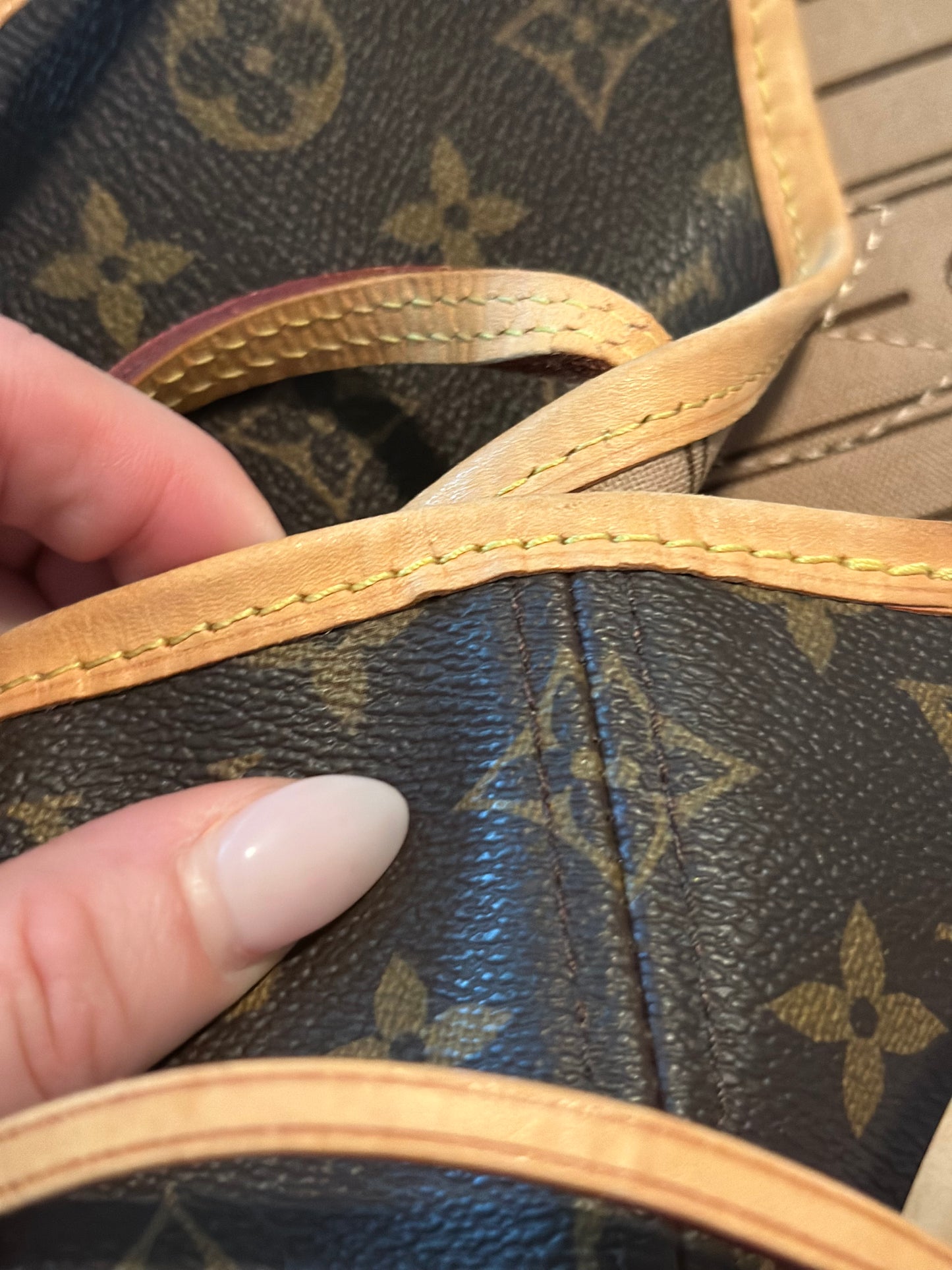 Pre-owned Louis Vuitton Mono canvas Neverfull MM tote