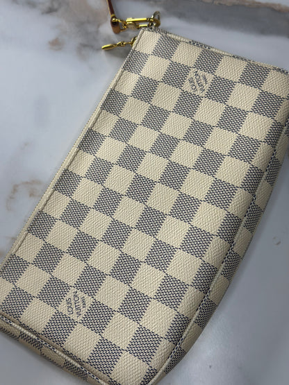 Pre-owned Louis Vuitton Damier Azur pochette accessories shoulder bag