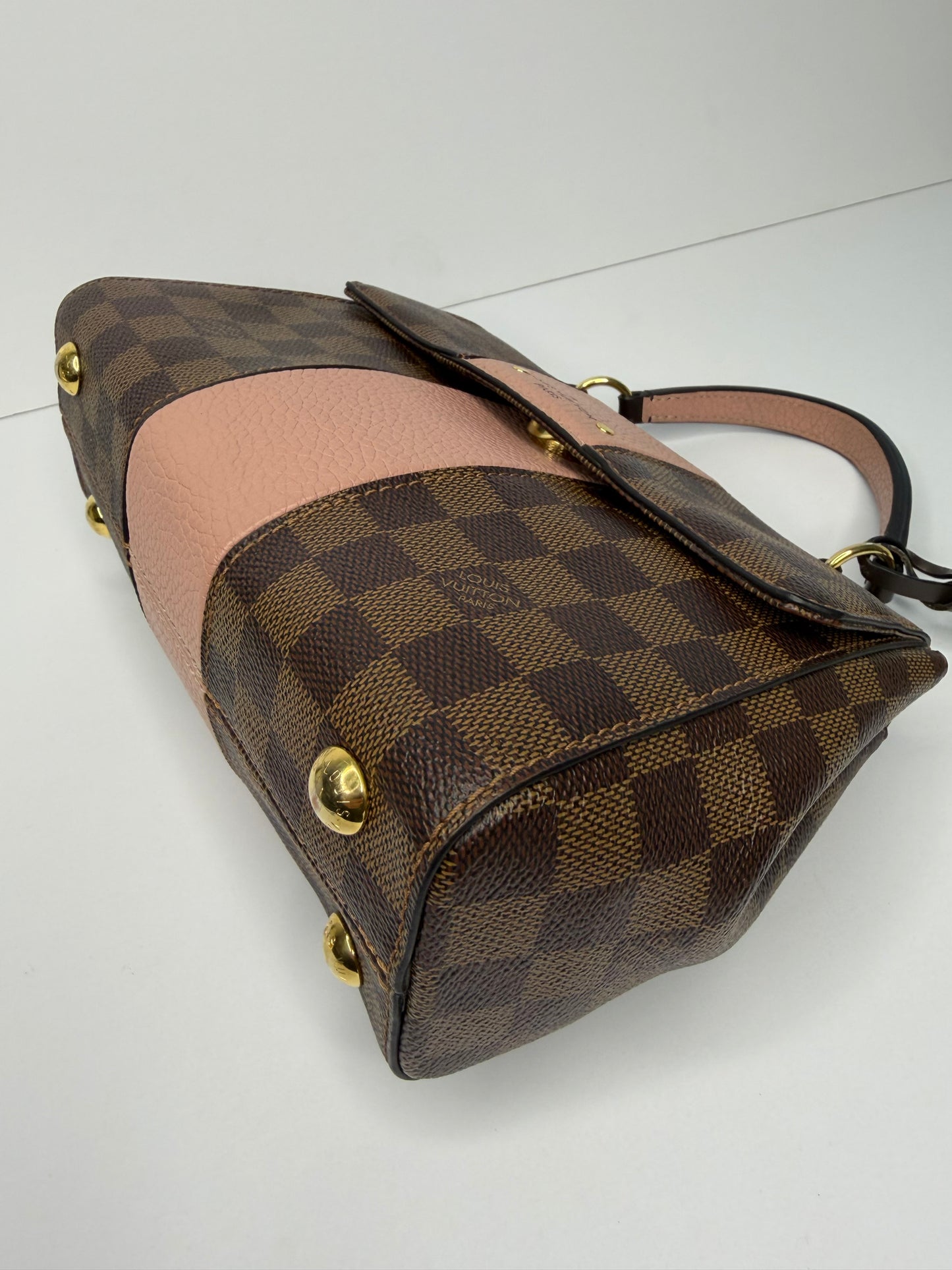 Pre-owned Louis Vuitton Damier Ebene Bond Street Handbag magnolia BB Crossbody