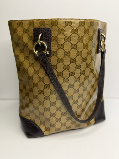 Pre-owned GG Crystal Vertical Charm Tote
