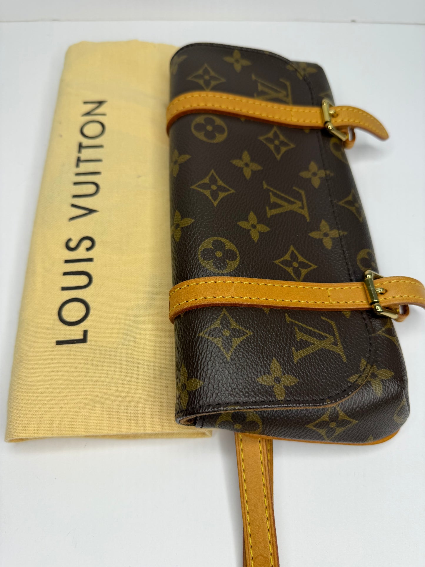 Pre-owned Louis Vuitton monogram canvas Pochette marelle belt bag