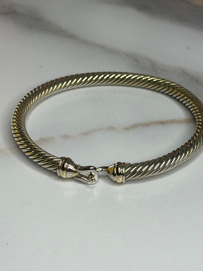 Pre-owned David Yurman Buckle Bracelet in Sterling Silver