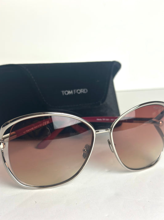 #5 Pre-Owned Tom Ford Women's Marta Palladium Sunglasses