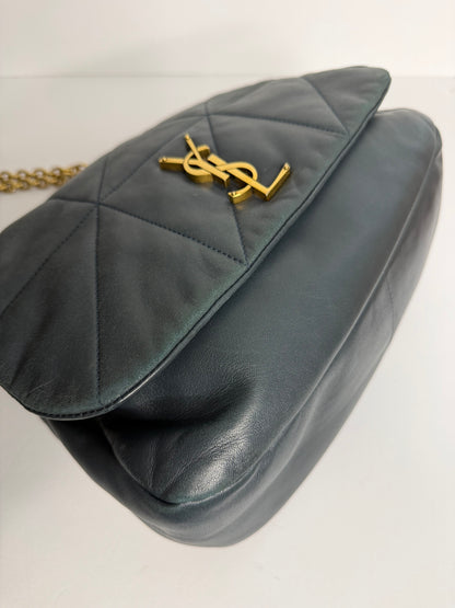 Pre-owned Saint Laurent Medium Jamie Bag Dark Ottanio leather crossbody