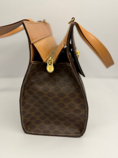 Pre-owned Celine Macadam canvas two way tote
