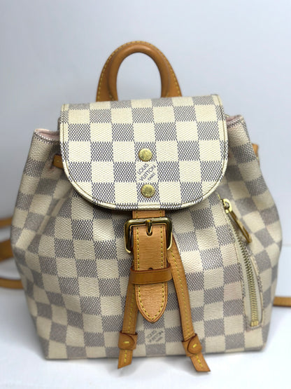 Pre-owned Louis Vuitton Damier Azur SPERONE BB BACKPACK