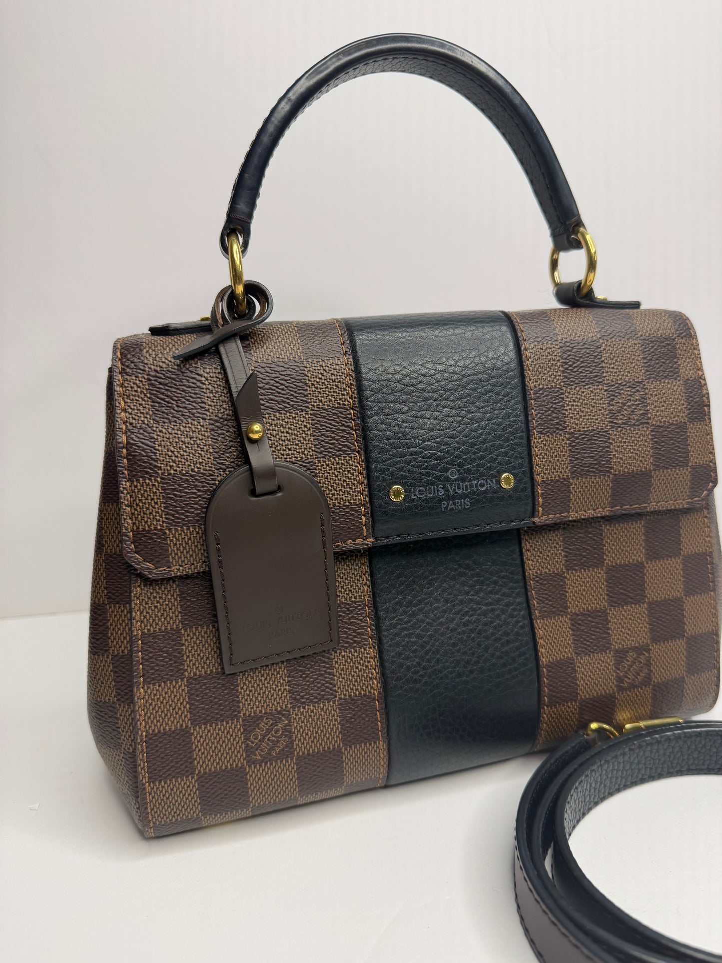 Pre-owned Louis Vuitton Damier Ebene bond street BB crossbody