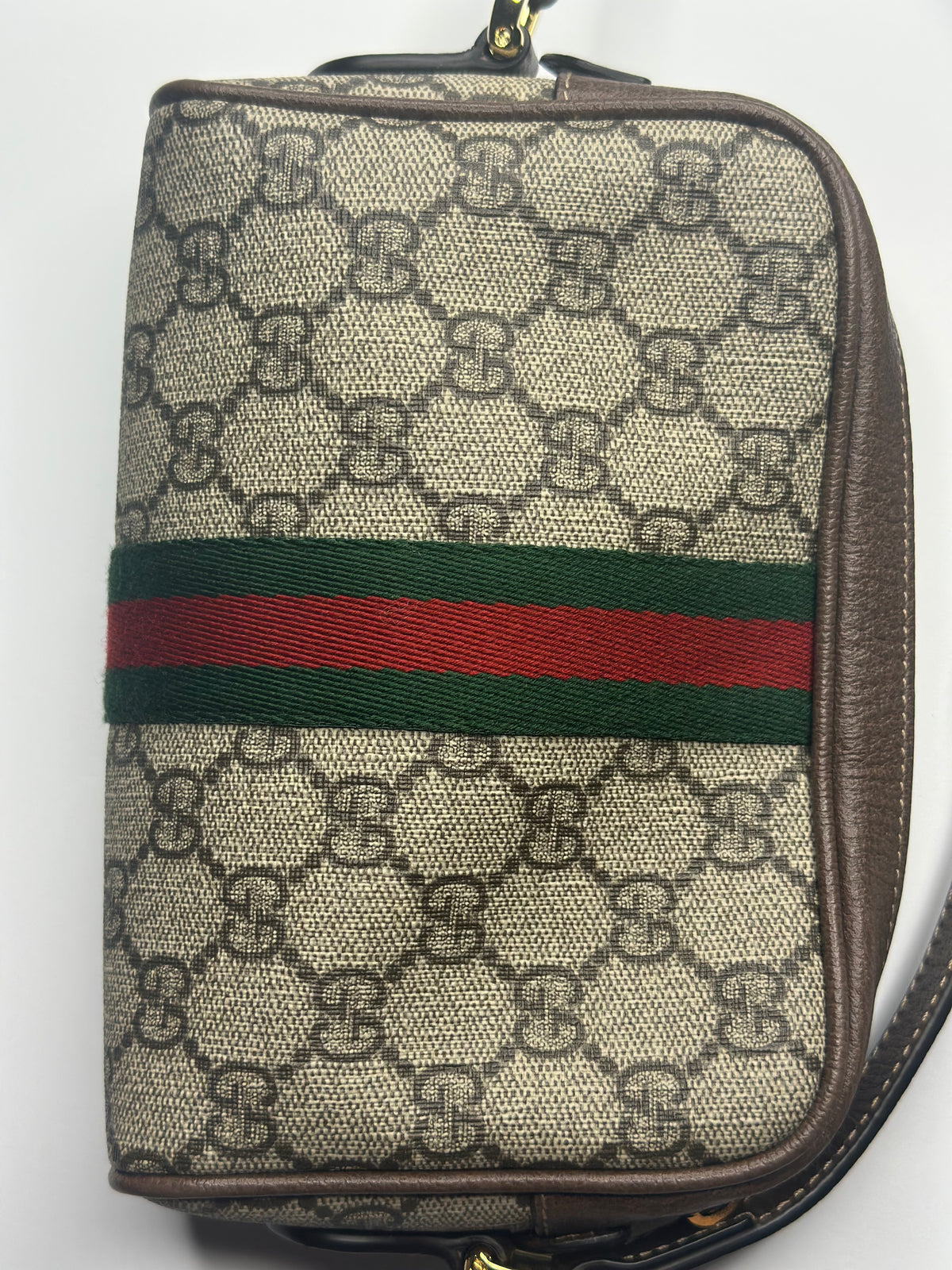 Pre-owned Gucci GG supreme canvas mini crossbody