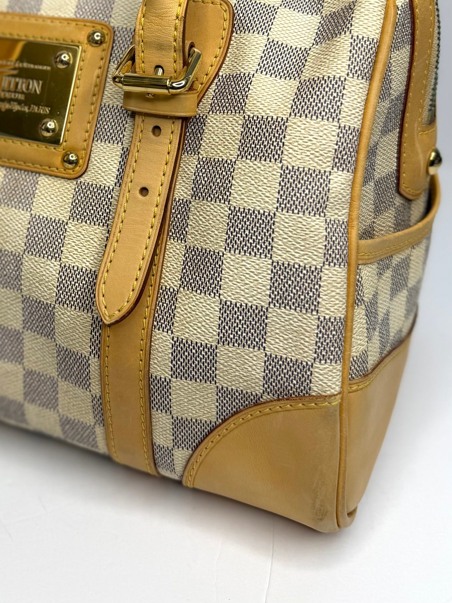 Pre-owned Louis Vuitton Damier Azur Berkeley tote