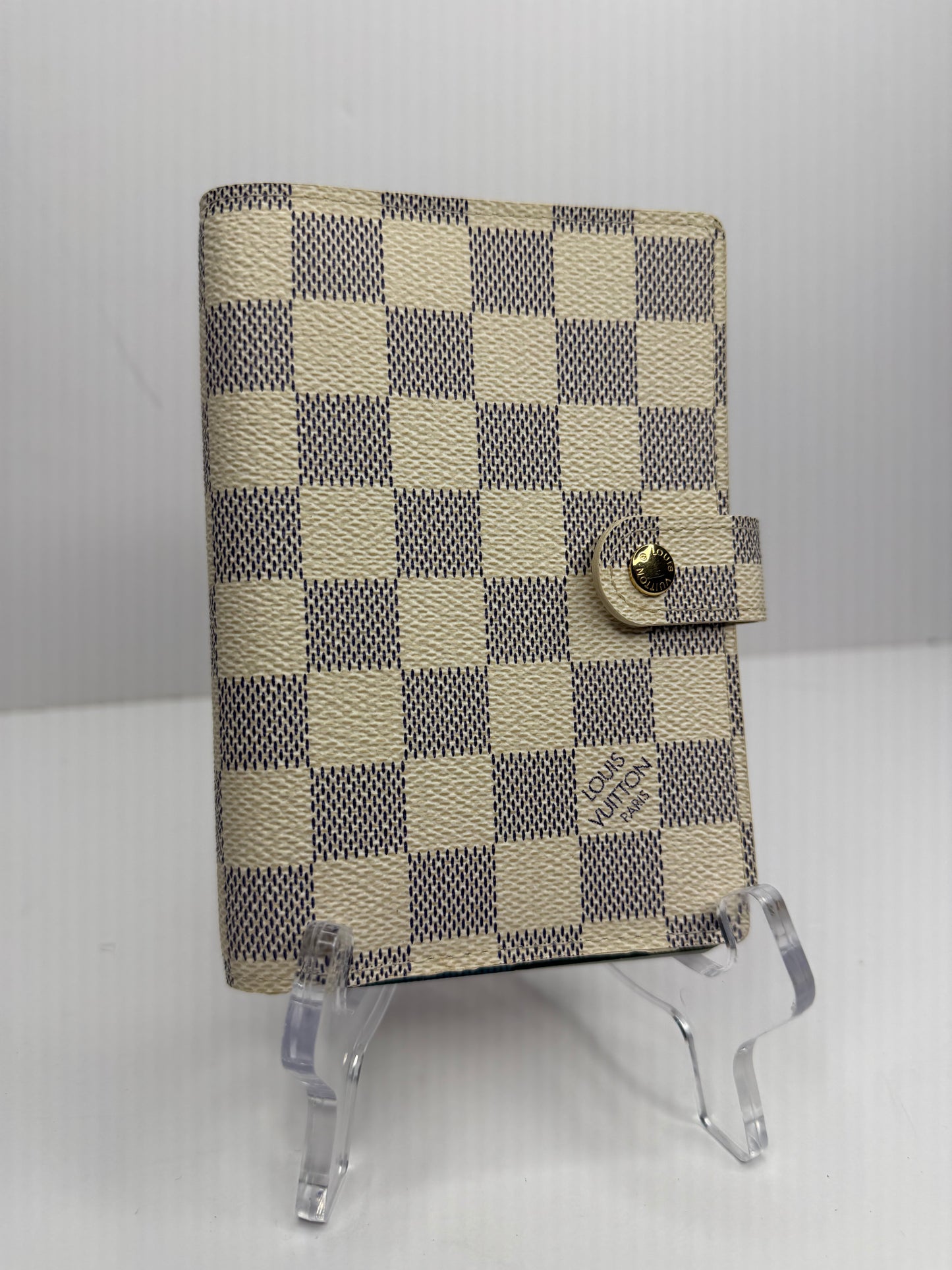 Pre-owned Louis Vuitton Damier azur agenda PM