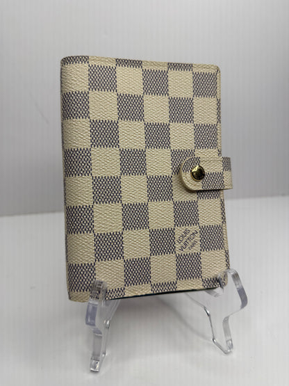 Pre-owned Louis Vuitton Damier azur agenda PM