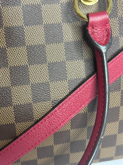 Pre-owned Louis Vuitton Riverside Damier Ebene Tote Bag Brown
