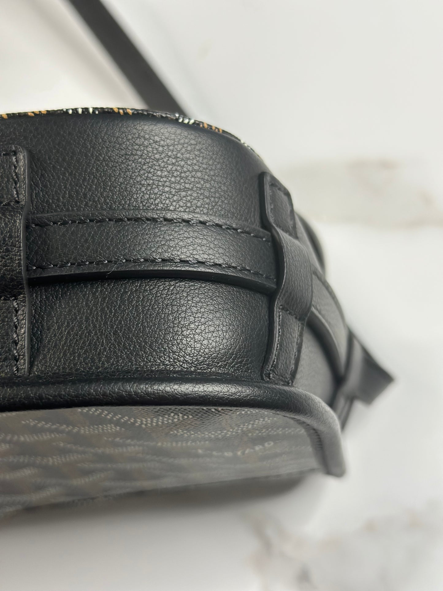Pre-owned Goyard Black Goyardine canvas