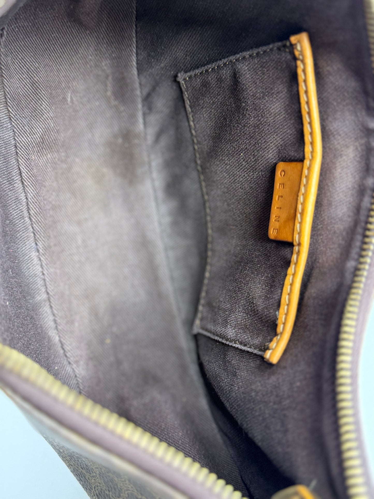 Pre-owned Celine Ava macadam canvas Shoulder Bag