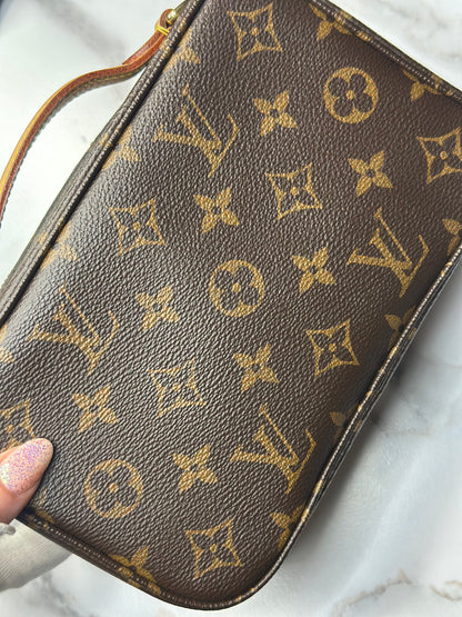 Pre-owned Louis Vuitton monogram canvas utility Crossbody full set