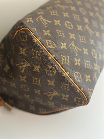 Pre-owned Louis Vuitton monogram canvas speedy 35 Boston bag