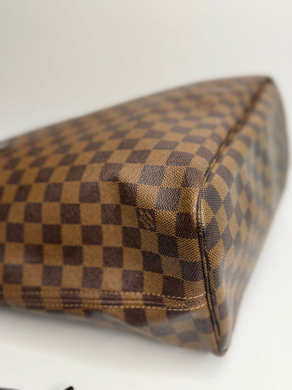 Pre-owned Louis Vuitton Damier Ebene canvas Neverfull MM tote