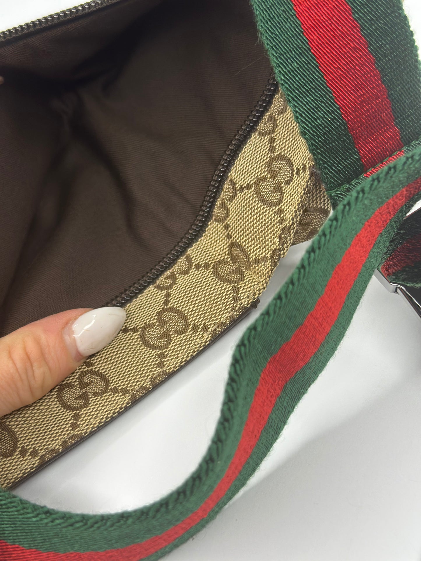 Pre-owned Gucci Gucci
GG Canvas Double Pocket Belt Bag