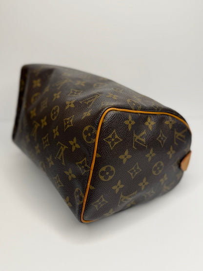 Pre-owned Louis Vuitton monogram canvas Vintage speedy 25 Boston bag