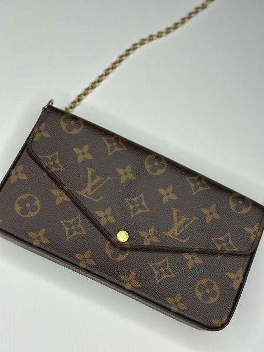 Pre-owned Louis Vuitton monogram canvas felicie pochette Crossbody