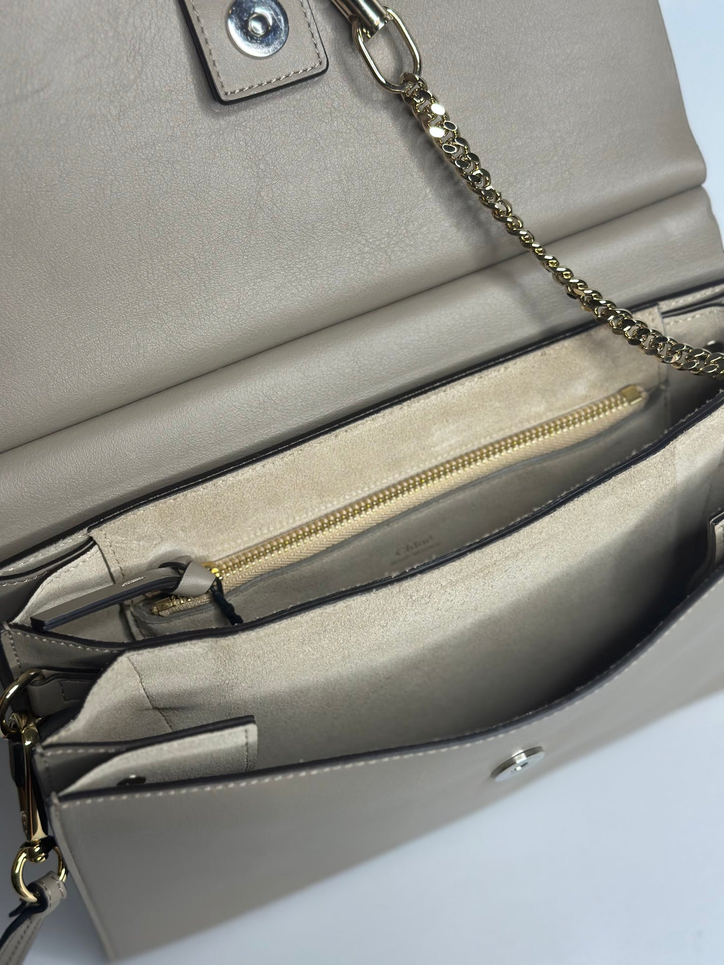 Pre-owned Chloe Chloé Faye shoulder bag in Motty Grey