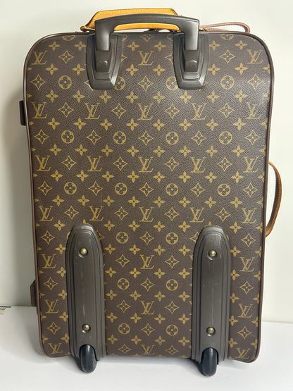 Pre-owned Louis Vuitton monogram canvas pegase 55 carry-on luggage
