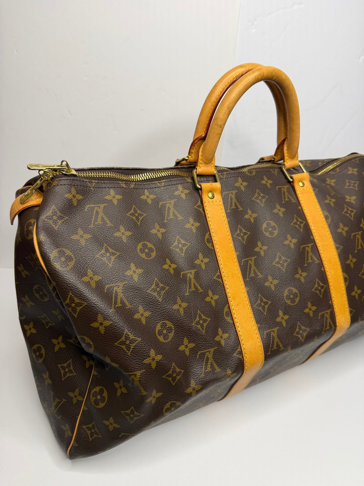 Pre-owned Louis Vuitton monogram canvas keep all 50 duffel