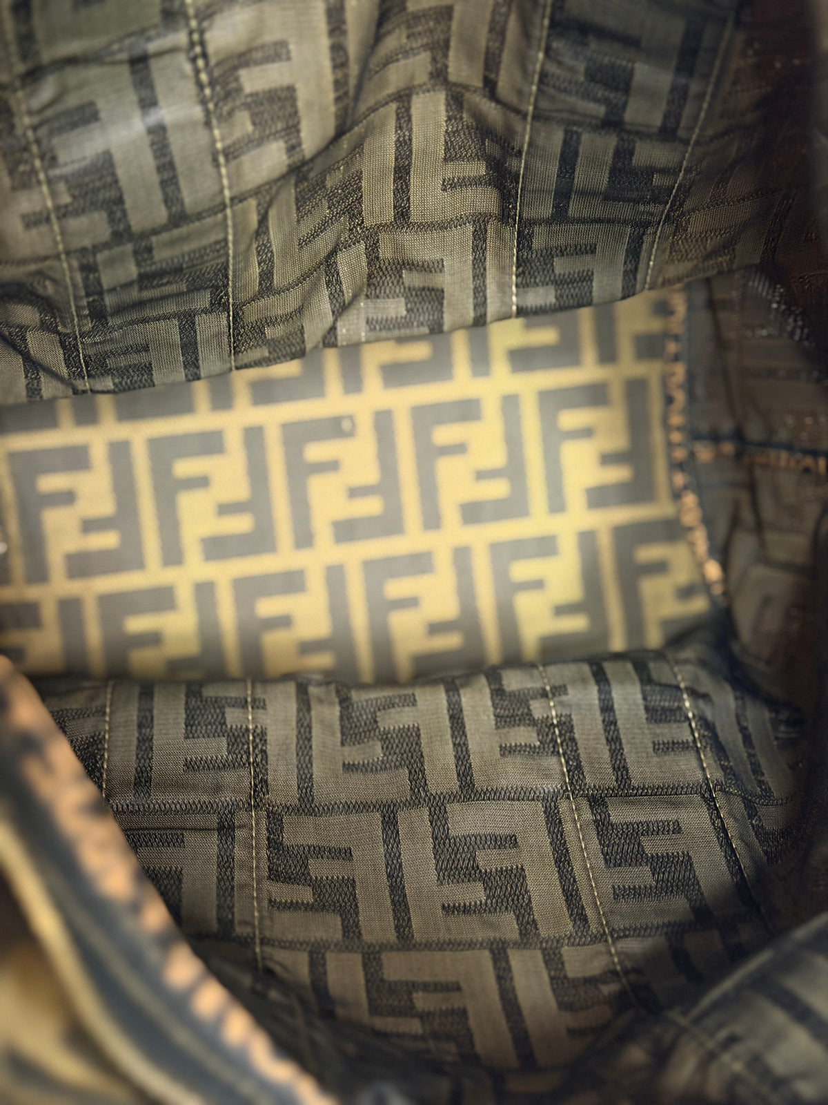 Pre-owned Fendi Vintage Roma 1925 Zucca Tote