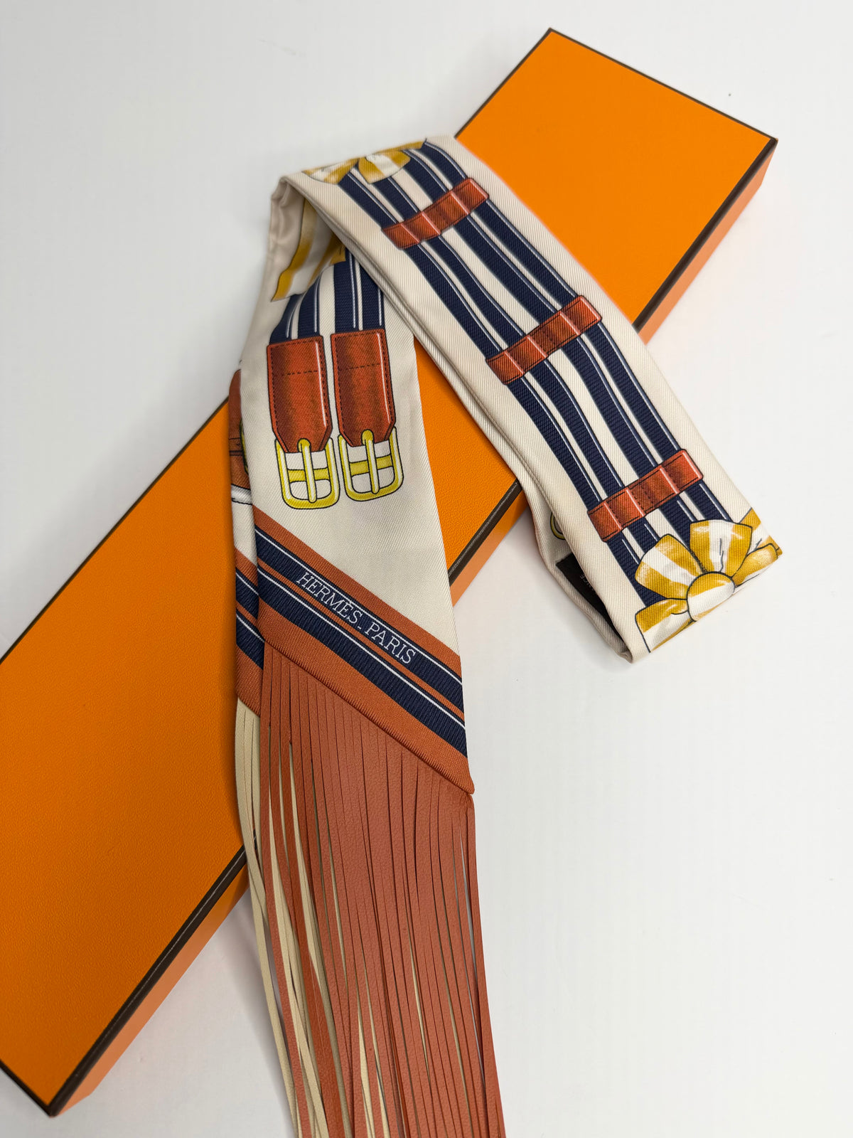 Pre-Owned Hermes Jumping Silk Twilly Scarf