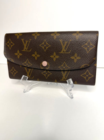 Pre-owned Louis Vuitton monogram canvas Emilie Wallet