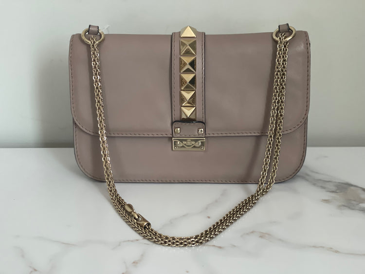 Pre-owned *Sale Item* Valentino Medium Glam Lock Rockstud